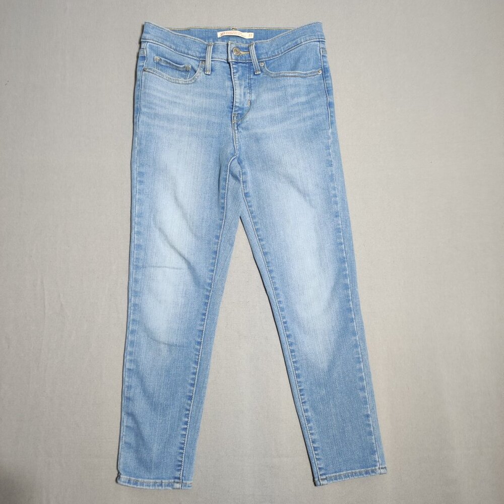 Levi's 311 jeans women's size 27 denim blue colour shaping skinny crop